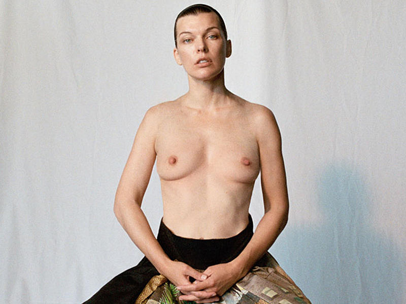 Η καυτή Milla Jovovich σε topless φωτογράφηση για το περιοδικό Pop